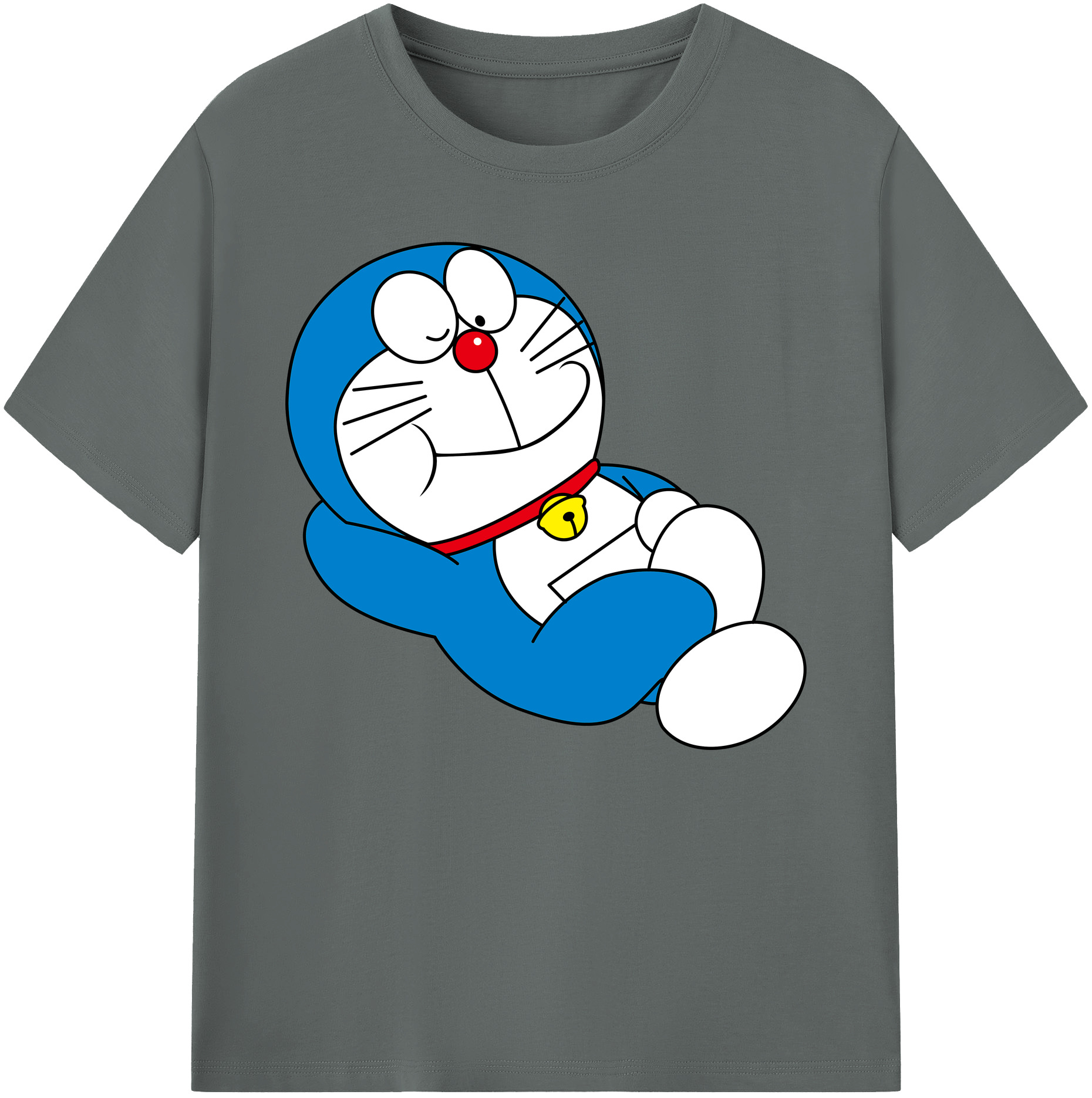 （画像用） ドラえもん Doraemon 綿100％ メンズ半袖Tシャツ｜肌触りやわらか＆通気性